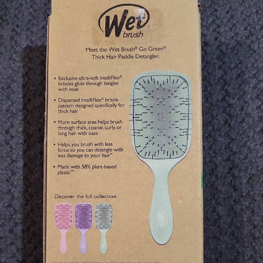 Wet Brush Paddle Detangler - Vibrant Green - Picture 4 of 13